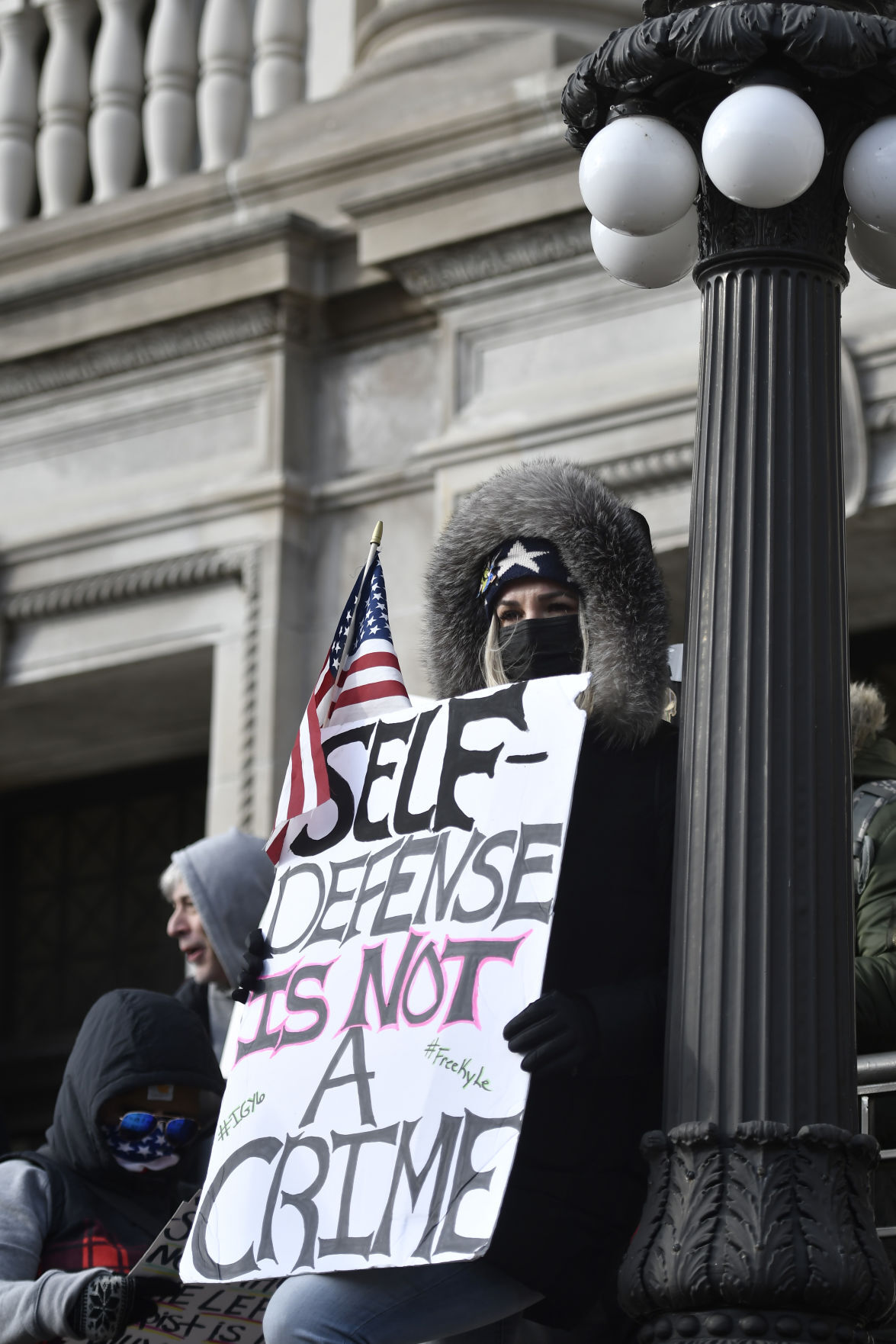 Courthouse protestor